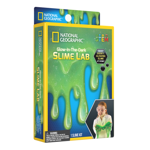 NATIONAL GEOGRAPHIC Zestaw ze świecącą w ciemności masą slime