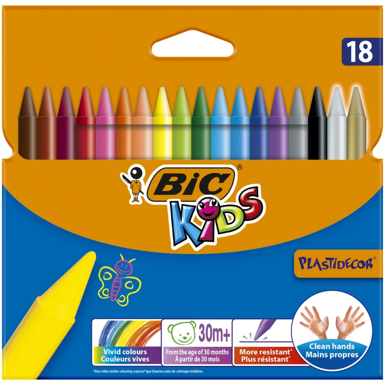 Kredki 18kol Plastideco BIC
