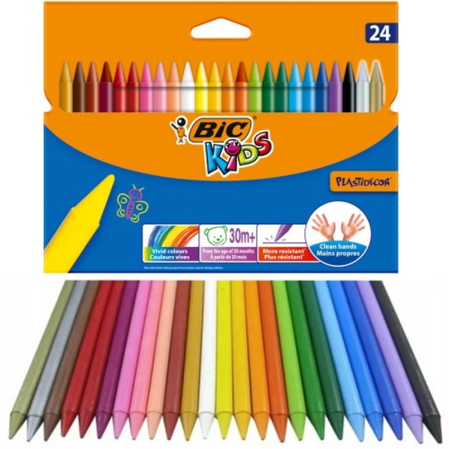 Kredki 24kol Plastideco BIC
