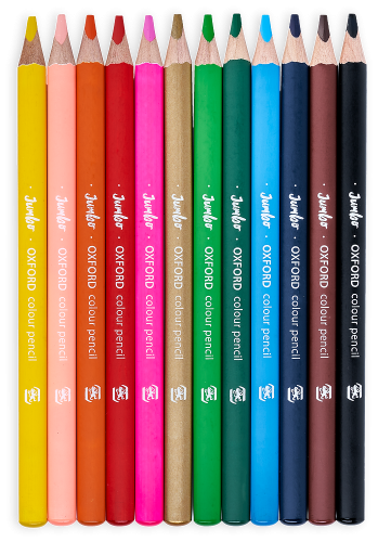 Oxford Kredki Ołówkowe Kids Jumbo 12kol.