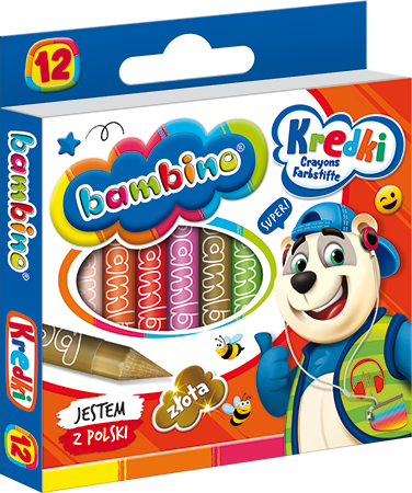 Kredki Bambino 12kol