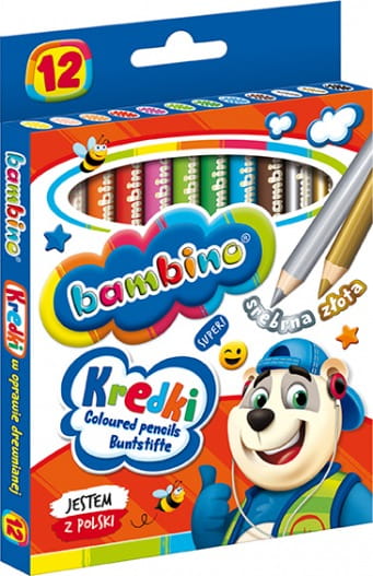 Kredki Bambino 12kol