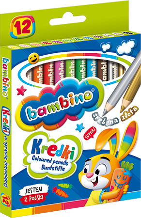 Kredki Bambino 12kol