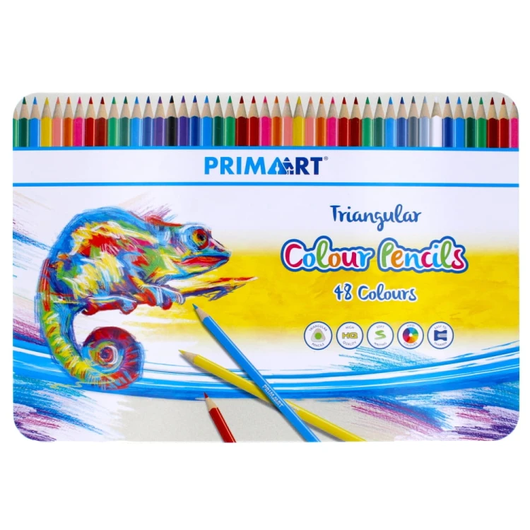 Primart kredki 48kol metal box