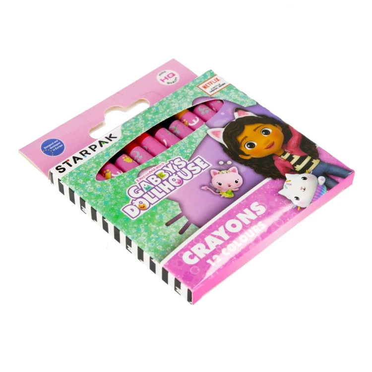 KREDKI WOSK 12KOL GABBY`S DOLLHOUSE STK