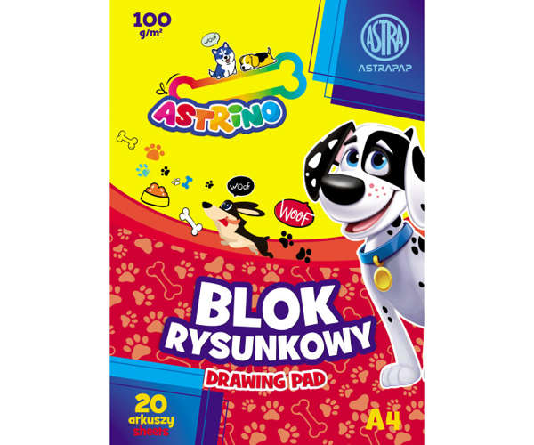 Blok rysunkowy Astrapap A4/20K 100g - Astra