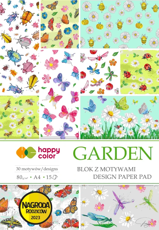 Blok kreatywny Garden A4/15K 80g - Happy Color