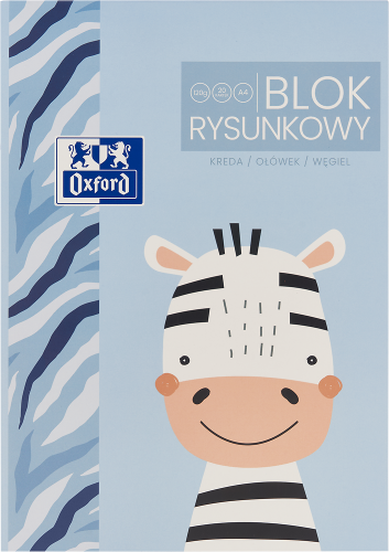 Blok rysunkowy Kids A4/20K biały 120g - Oxford