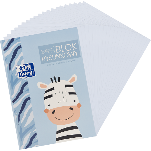 Blok rysunkowy Kids A4/20K biały 120g - Oxford