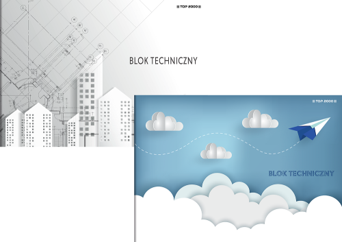 Blok techniczny A4/10K 140g - TOP2000