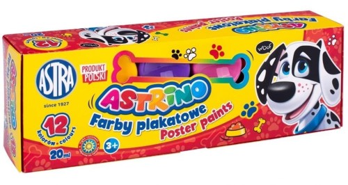 Farby plakatowe Astrino 12kolorów 20ml - Astra