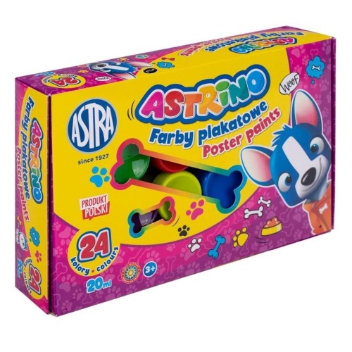 Farby plakatowe Astrino 24 kolory 20ml - Astra