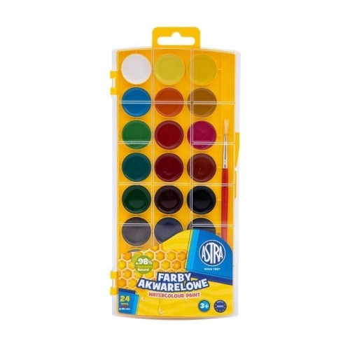 Farby Akwarelowe 24kolory - Astra