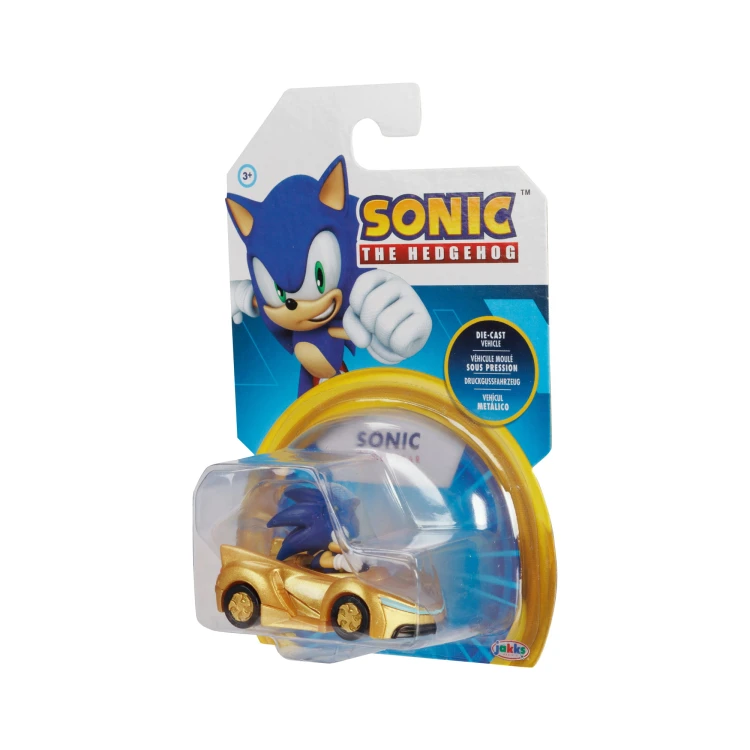 Sonic w złotym pojeździe - Jakks Paciffic