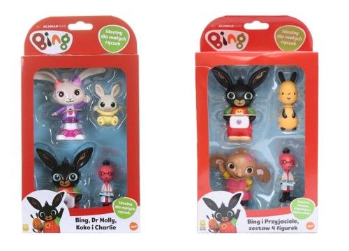 Bing figurki 4-pak mix - Golden Bear