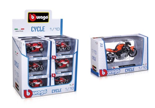 BBurago MOTOCYKL MET 1:18 MIX wzorów