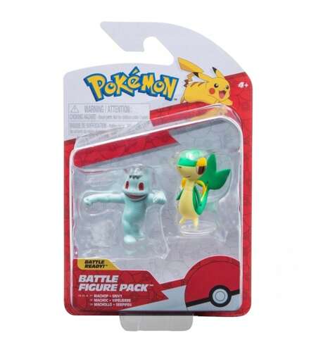 Pokemon Figurka Machop + Snivy S14 - Jazwaress