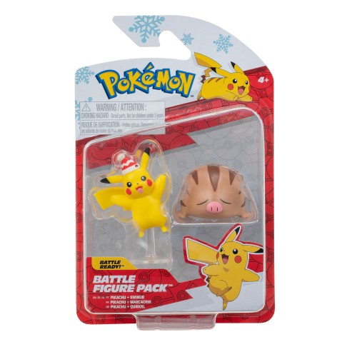 Pokemon Świąteczny Pikachu + Swinub - Jazwaress