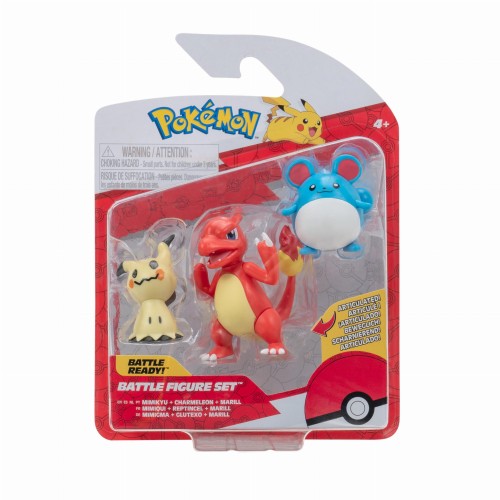 Pokemon figurka Mimikyu + Charmeleon + Maril - Jazwaress