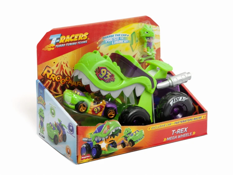 T-RACERS Mega Wheels T-Rex - Magic Box