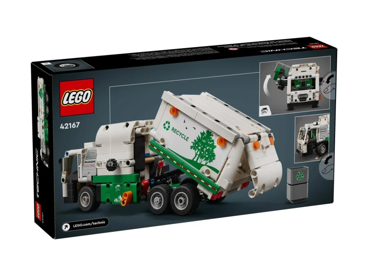 LEGO TECHNIC 42167 Śmieciarka Mack LR Electric