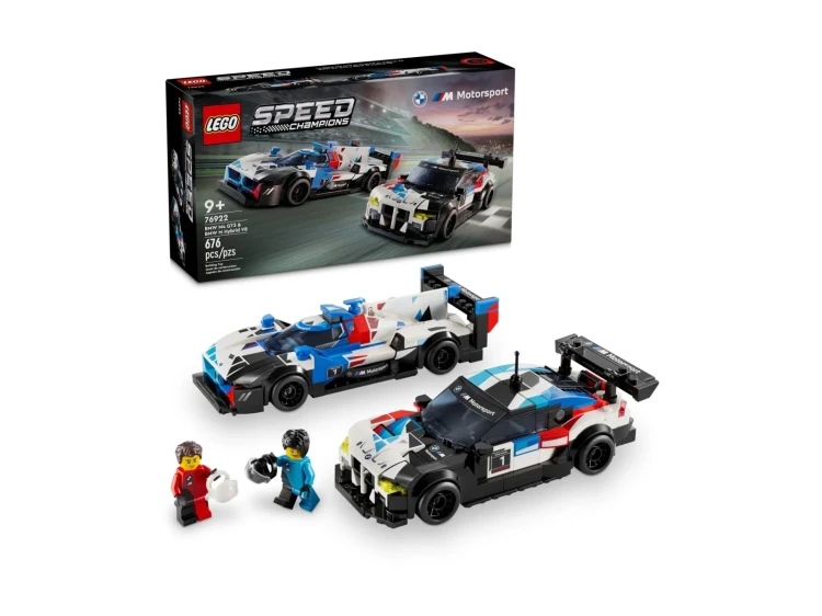 LEGO Speed Champions 76922 Samochody wyścigowe BMW M4 GT3 i BMW M Hybrid V8