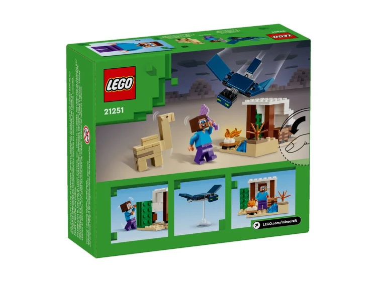 LEGO Minecraft 21251 Pustyna wyprawa Steve'a
