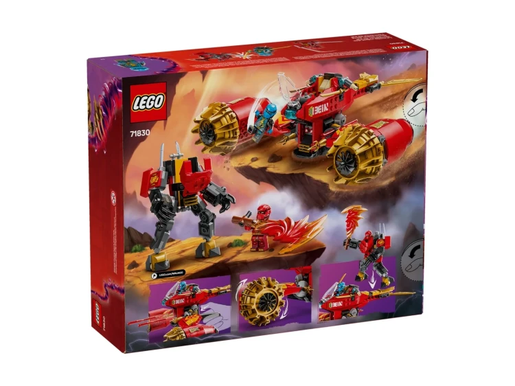 LEGO(R) NINJAGO 71830 Burzowy jeździec-mech Kaia