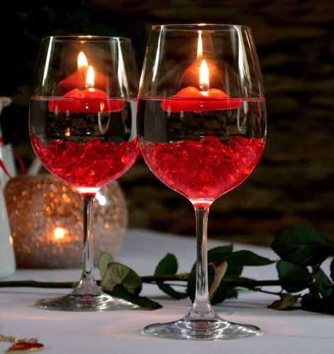 Świece romantic pływające w kształcie serca 6szt. - Arpex