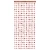 Kurtyna Serca różowe złoto 100x245cm - Party Deco