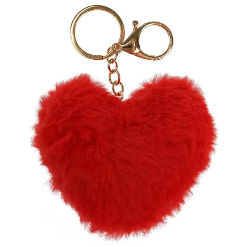 Brelok puchate serce - Arpex