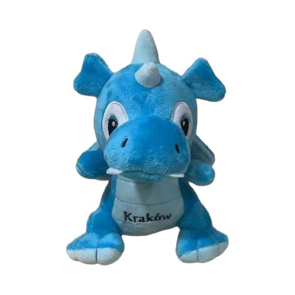 Pluszowy Smok Kraków 30cm niebieski