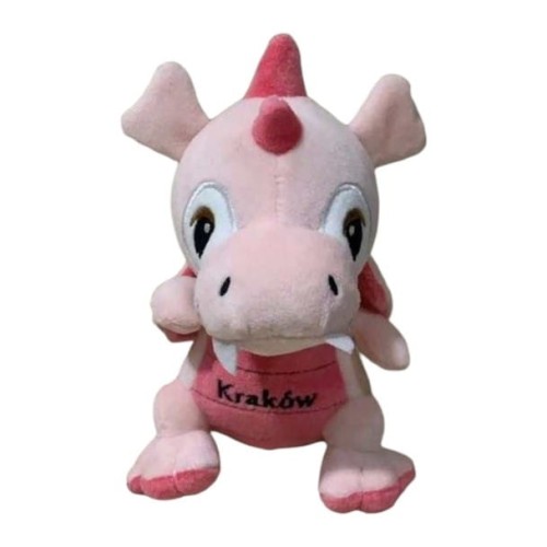 Pluszowy Smok Kraków 26cm różowy