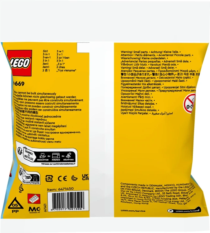 LEGO CREATOR 30669 Kultowy czerwony samolot