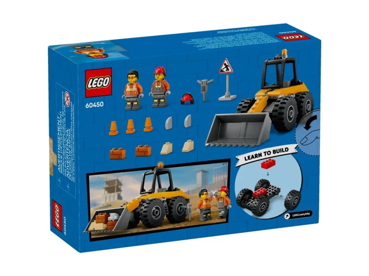 LEGO CITY 60450 Żółta ładowarka kołowa