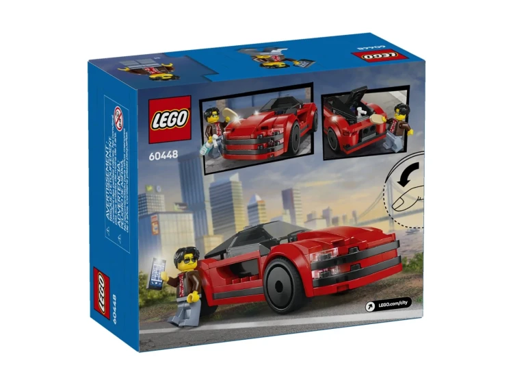 LEGO CITY 60448 Czerwony samochód sportowy