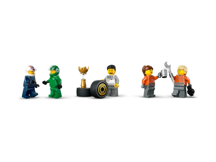 LEGO 60445 City F1 Ciężarówka z bolidami RB20 i AMR24 F1