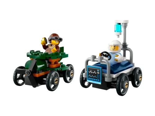 LEGO CITY 60459 Zestaw wyścigówek: samolot kontra łóżko szpitalne