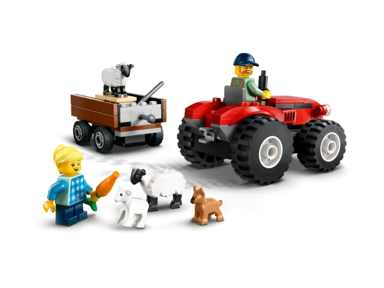 LEGO CITY 60461 Czerwony traktor z przyczepą