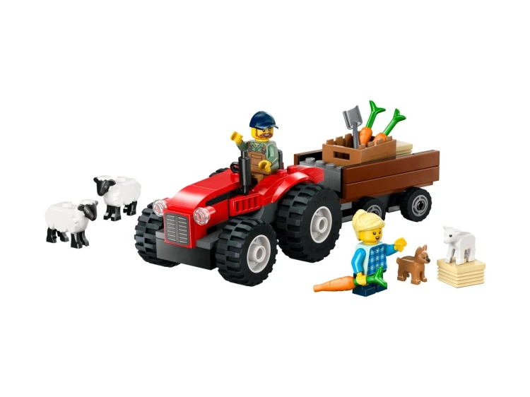 LEGO CITY 60461 Czerwony traktor z przyczepą