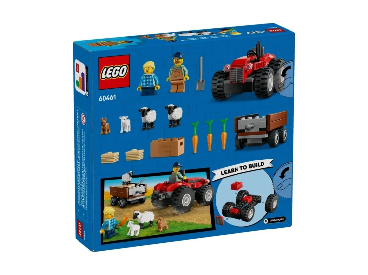 LEGO CITY 60461 Czerwony traktor z przyczepą