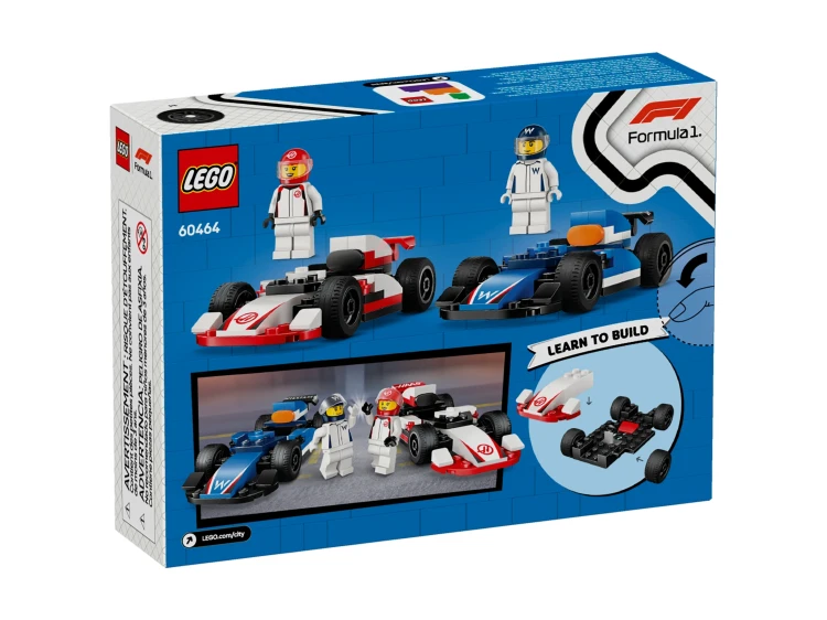 LEGO CITY 60464 Bolidy Williams Racing i Haas F1
