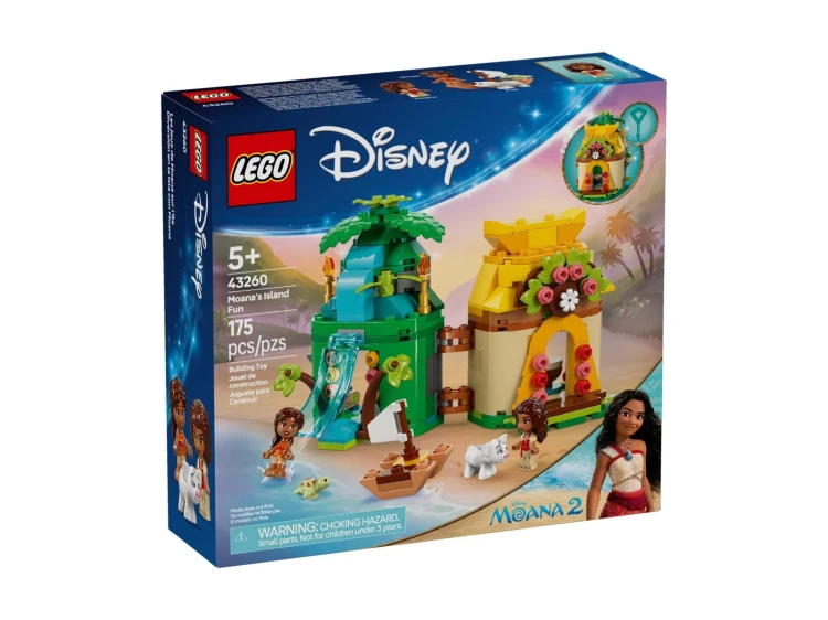 LEGO DISNEY PRINCESS 43260 Zabawy Vaiany na wyspie