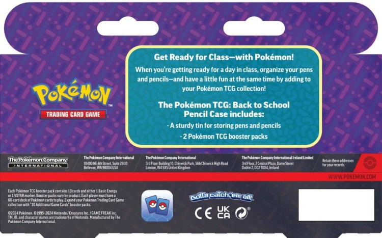 Pokemon TCG: BTS Pencil Case 2024