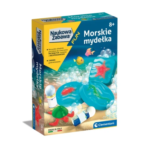 Clementoni Naukowa zabawa. Morskie mydełka 50709