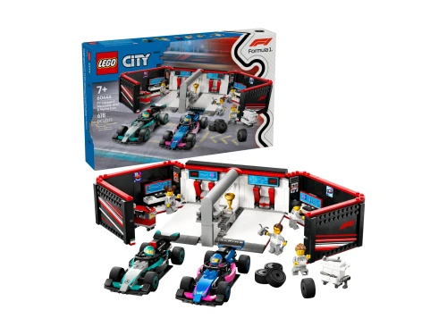 LEGO CITY 60444 Garaż i bolidy Mercedes-AMG i Alp