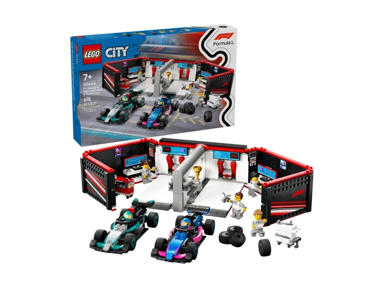 LEGO CITY 60444 Garaż i bolidy Mercedes-AMG i Alp