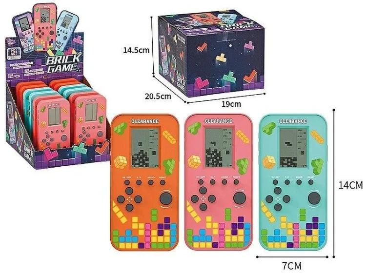 Gra elektroniczna tetris MIX kolorów - Adar