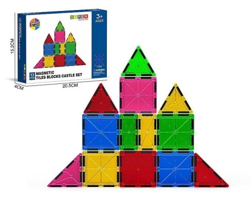 Klocki magnetyczne 13 elementów - Adar