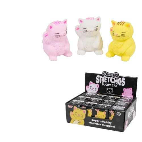 Kotek szczęścia Scrunchems - Antystresowy gniotek 3kol.